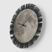 デルモンド、ラ・ルネ、ラ・ルナ、ムーン・ウール ラージ壁時計 (傾斜)