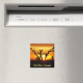 デルリオテキサス州のお土産デザートブラシサンセット マグネット (インサイチュ (食洗機))