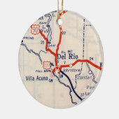 デルリオ1948の地図 セラミックオーナメント (左)