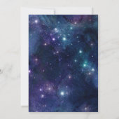 デルリトルスターウォーターカラー銀河系誕生 案内状 (裏面)