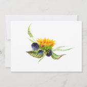 デルリトルヒマワリ誕生日招待状写真 招待状 (裏面)