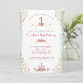 デルリトルプリンセスファースト誕生日 招待状 (スタンド正面)