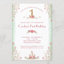 デルリトルプリンセスファースト誕生日 招待状