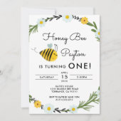 デルリトルホーンビーファースト誕生日招待状 招待状 (正面)