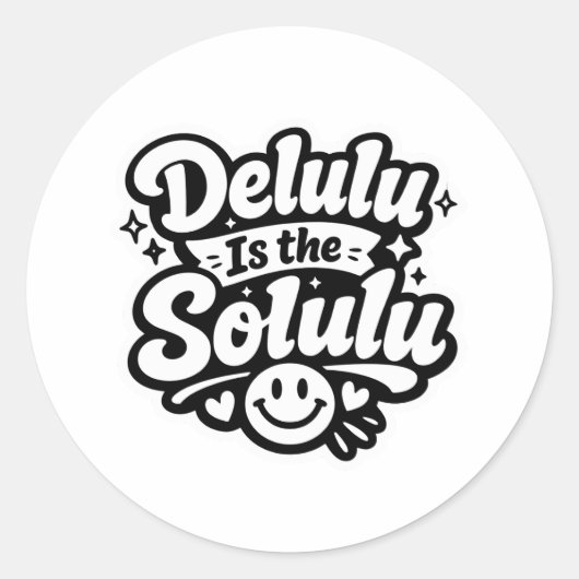デルルはソルル sticker ラウンドシール (正面)