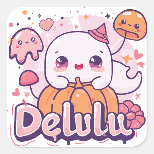 デルル | Exデザイナー | ハロウィン スクエアシール (正面)