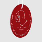 デル初の世界的パンデミックトゥガザーホリデーフォト オーナメント (正面)