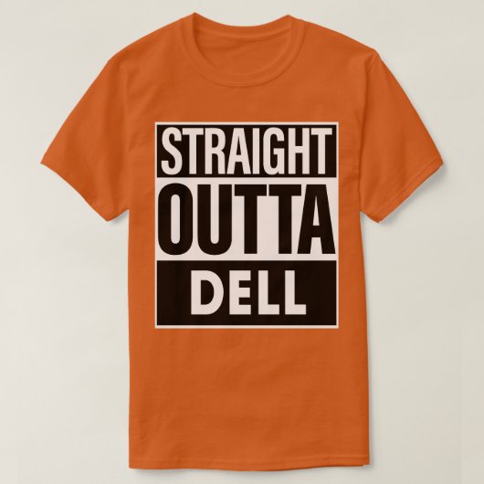 デル名ストレートアウトタデル Tシャツ (デザイン正面)