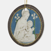 デル・ロッビアの白いユリの聖母 セラミックオーナメント (左)