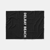 デレイビーチシティデレイビーチ フリースブランケット (正面(横))