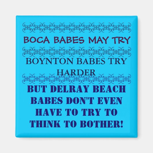 デレイビーチフロリダマグネット マグネット (正面)