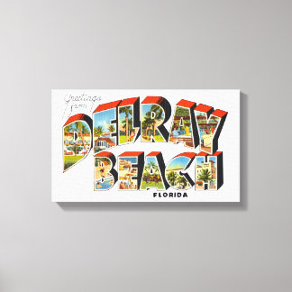 デレイビーチフロリダ キャンバスプリント