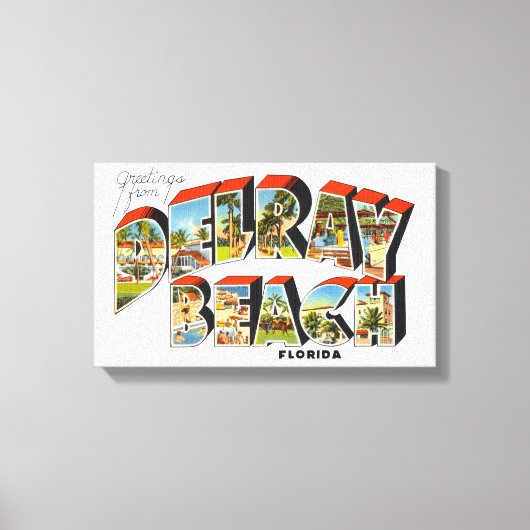 デレイビーチフロリダ キャンバスプリント (正面)