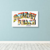 デレイビーチフロリダ キャンバスプリント (インサイチュ (ウッドフロア))