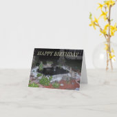 デレックの池1、ハッピーバースデー カード (黄色い花)