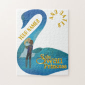 デレックはOdetteのパーソナライズな写真のパズルを見つけます ジグソーパズル (縦)