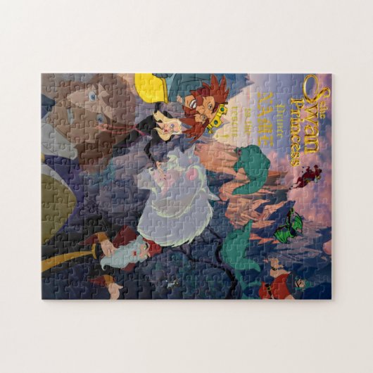 デレック王子及び悪人のパーソナライズな写真のパズル ジグソーパズル (横)