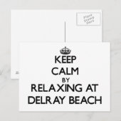 デレ保イビーチフロリリラックスダのCalm by's ポストカード (正面/裏面)