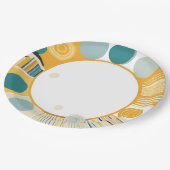 デレ点々のあるートプレート ペーパープレート (アングル)