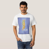 デロス ギリシャ 地図 トラベル ポスター Tシャツ (正面フル)