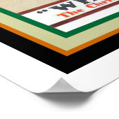 デワールの白いラベルヴィンテージクリスマス広告 ポスター (角)