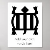 デンキーム |順応性と明確性の記号 ポスター (正面)