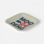 デングモー2024デングモーデングモーキュートベビーヒッポ ペーパープレート (傾斜あり)