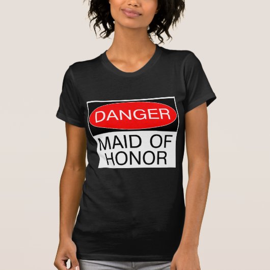 デンジャー メイド・オブ・オナー 面白い 結婚式 Tシャツ マグカップ (正面)