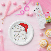 デンタルクリスマスダニー歯医者の休日 ペーパープレート (パーティー)