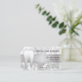 デンタルケアのエレガントな大理石の歯科医のアポイントメント 予約カード (スタンド正面)