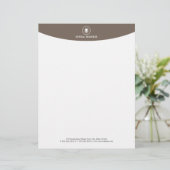 デンタルケアのシンプルな歯アイコンモダンの歯科医 レターヘッド (スタンド正面)