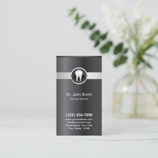 デンタルケアの歯科医のプロフェッショナルのアポイントメント 予約カード (スタンド正面)