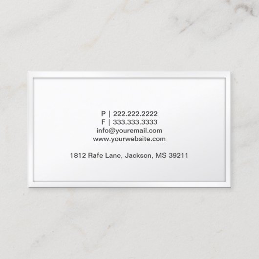 デンタルケアクラスホワイト縁ど歯科医 名刺 (裏面)