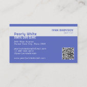 デンタルケアクリニックブルー名刺 名刺 (裏面)