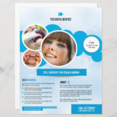 デンタルケアサービスフライヤーテンプレート (正面/裏面)