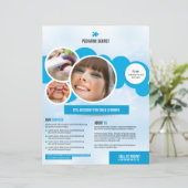 デンタルケアサービスフライヤーテンプレート (スタンド正面)