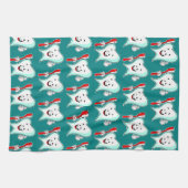 デンタルケアハッピーティース歯ブラシパターン キッチンタオル (横)