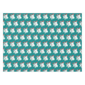 デンタルケアハッピーティース歯ブラシパターン テーブルクロス (正面(横))