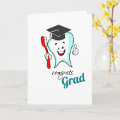 デンタルケアハッピーティース歯ブラシ卒業 カード (黄色い花)