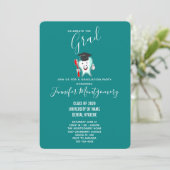 デンタルケアハッピーティース歯ブラシ卒業 招待状 (スタンド正面)