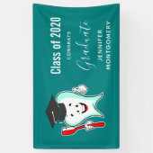 デンタルケアハッピーティース歯ブラシ卒業 横断幕 (縦)