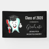 デンタルケアハッピーティース歯ブラシ卒業 横断幕 (横)