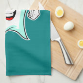 デンタルケアハッピーティース歯ブラシ キッチンタオル (四つ折り)