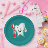 デンタルケアハッピーティース歯ブラシ ペーパープレート