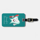 デンタルケアハッピーティース歯ブラシ ラゲッジタグ (正面横)