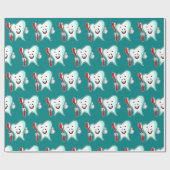 デンタルケアハッピーティース歯ブラシ ラッピングペーパー (フラット)