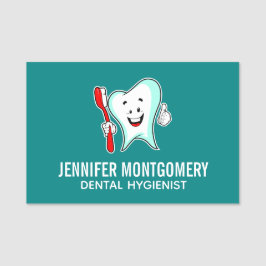 デンタルケアハッピーティース歯ブラシ 名札