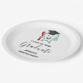 デンタルケアハッピーティース目盛りキャップ ペーパープレート (アングル)