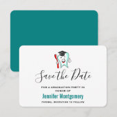 デンタルケアハッピーティース目盛キャップ セーブザデート (正面/裏面)