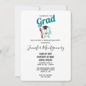 デンタルケアハッピーティース目盛キャップ 招待状 (正面)